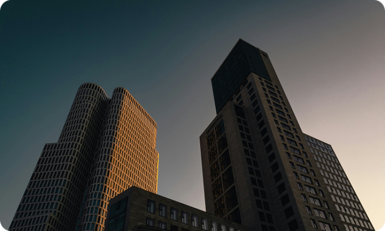 Modern buildings cityscape